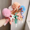 Keychains Private Label Vendor PVC Balloon Dog Keychain Cute New Customised Scented Shine Hydrating Clear Glossy Best Selling Natural lip T220909