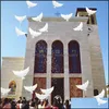 Party Decoration Party Decoration White Flying Biologiskt nedbrytbar bröllop Birthday Church Peace Baptism Easter Po Props Decor Homeindustry Dhlhi