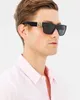 Lyxiga solglasögon för Man Woman Unisex Designer Goggle Beach Sun Glasses Retro Square Solglasögon 4296 59mm Black-Gold Design UV400 med låda