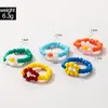 5pcs Ring Bohemian Bohemian Ring pour femmes Fashion Fashion Fashion Fabriqué à la main Multi-petites perles