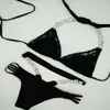 Kvinnors badkl￤der 2022 Semesterstil Diamond Bikini Set Lace Hollow Out Crystal Sexy Women Bathing Suit Bling Stones Swim