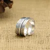 925 Sterling Silver Crooked Curly Feathy Feather Band Rings Simple Antique Vintage Vintage مصمم يدويًا بالهدايا المملوكة للمجوهرات الفاخرة الهدايا