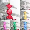 Autres fournitures de fête d'événement Noël jouet arbre décoration galvanoplastie peint bonbons sucette pendentif Navidad 2023 année décor enfant G 220908