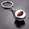 Party Fashion Glass Ball Blapain Football Basketball Baseball Baseball Baseball Tennis Rugby Rugby Softball Picture Glass Wiselant Metal Keyring