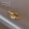 Новая бамбуковая форма Gold Регулируемые кольца модные ювелирные ювелирные ювелирные украшения