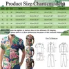 Camisas casuais masculinas de manga curta do Down Men Spring e Summer Top Floral Print Colorful Lapeel Shirt Outdoor Lady Athletic