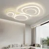 Luzes de teto Lâmpada moderna Lâmpada LED Quarto Estudo em casa estilo nórdico branco com controle remoto iluminação diminuída