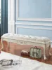 Хранение одежды европейское стиль кровать -конец табурета простая сплошная древесная спальня диван смен