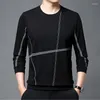 Men's Hoodies Sweater Men's Spring Autumn Thin Slim Fit Bottoming Shirt Top Pullover O-neck CottonT-shirt Sweatshirts Men Clothing