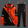 Men's Tracksuits Men Tracksuits 2 Piece Sweat Suits Mens Zipper Cardigan Printing Sweatshirts Sweatpants Sets Student Husband Sports Clothing 220909