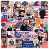 50PCS Trump Funny Architecture Stickers Waterproof Skateboard Guitar Fridge Laptop Bike Joke Graffiti Stickers Kid Toys