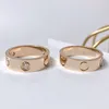 Rose Gold Stainless Steel Crystal wedding ring Woman Jewelry Love Rings Men Promise Rings For Female Women Gift Engagement3992069
