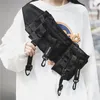 Multi-fickig midjapacks Taktisk funktionell midjepaket Techwear Casual telefonpåse utomhus som kör Hip Hop Chest Rig Belt-väskor Streetwear