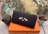 Designers Luxury Ladies äkta läder Multicolor Men's Wallet Card Holder Classic Zipper Pocket LB6688 ryggsäckväskor Totes Bolso till försäljningstopp