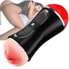 Sexspielzeug Massagegerät 2 in 1 Männliche Echte Vagina Deep Throat Doppelmasturbator Erwachsene Ausdauerübungsspielzeug Muschimasturbatoren für Männer S9372329