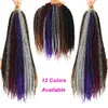 Senegalese Twist Haak Haar 18/22 Inch Kleine Synthetische Vlechten Pre Doorgelust Mini Crotchet Haar 30 Stands/Pack Voor zwarte Vrouwen LS23