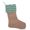 Çuval bezi Noel Hediye Çorap Pamuk Tuval Hediye Çantası Süslemesi