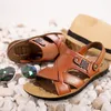 Sandaler Summer Beach Fashion Personlighet Icke-halk Snabbt torrt Bekv￤mt Beathable Peep Toe Men Shoes CanGrejeras Hombre