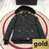 Dames donsjack Parka gouden badge Warm houden winddicht Bovenkleding Jassen Dikker om de kou te weerstaan Winterjas Pluche kraag kwaliteit Overjas zwart gewatteerd jack 2XL