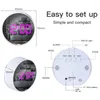Espelhos compactos LED Digital Clock Digital Clock de mesa elétrica USB Relógios de cabeceira com temperatura da data de soneca 12/24 horas para o quarto do quarto