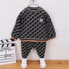 2022 Autumn New Children's Set Fashion Kids Clothes Boy and Girls Cotton Sweater Pants Tow Piece Passar Children Girl Clothing Casual Outfits