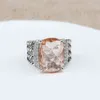 Designers de qualité Diamant Vintage Dames Hommes Haute Femmes Mode Classique Anneaux Bijoux Designer Bague pour Orange Morganite Zircon Anniversaire Cadeau 0KUP