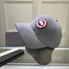 Gorra de béisbol de diseñador popular en Canadá Letra de ganso Gorras de béisbol El material de terciopelo es cómodo y transpirable 8 colores Complimenta279Q