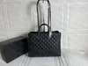 Lüks kadın çantası büyük kapasiteli çanta Rhomb çapraz vücut çanta dana derisi basit metal LOGO tasarımcısı alışveriş çantası 2022