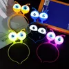 Accessoires pour cheveux Alien Eyeball LED Hoop Party Dance Halloween Coiffure Accessoires Clignotant Glow Bandeau Light Up bandes 220909