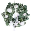 Faux floral verdure eucalyptus décorations couronnes plantes fond fenêtre murale décoratif de mariage fournit cadeaux décor de Noël 220909