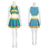 Kvinnors träningsdräkter tar med det på Cosplay Clovers Green Cheerleader Clovers Uniform Cosplay Come Women Halloween Carnival Outfit School Dress Suit T220909