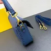 Lüks Tasarımcı Baget Çanta Altın Mektup Toka Kadın Omuz Çantaları Manyetik Hasp Ön Flep Gerçek Deri Çanta Moda Koltukaltı Çantası
