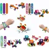 Novelty Games Fidget Toys Bracelet Deformation Skateboard Toys Recoil Cartoon Patting Belt Model Creative Collision Childrens Gifts