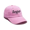 Custom Logo Solid Color Adjustable Baseball Cap for Men and Women Embroidered Printed Logo Spring Summer Cotton Visor Hat280S