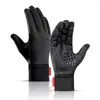 Radfahren Handschuhe Winter Männer Fahrrad Frauen Thermische Fleece Kalten Wind Wasserdichte Touchscreen Fahrrad Warme Outdoor Laufen Skifahren Fäustling