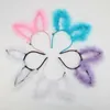 Haarschmuck Lady Light Up Bunny Rabbit Ears Stirnband Glühendes LED-Band für Hochzeit Geburtstag Halloween Urlaub Party Kopfbedeckung Geschenk 220909