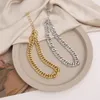 Choker Fashion Gold Big Thick Chain Necklace For Women Men Silver Color Chunky Dangle Party Jewelry