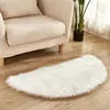 Carpets Semicircular Soft Artificial Sheepskin Rug Chair Cover Bedroom Mat Wool Warm Hairy Carpet Seat Textil Fur Area Rugs