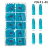 False Nails 500Pcs In Box Ballerina Nail Art Tips Coffin ABS Artificial Acrylic Gel UV Manicure Set Ongle Transparent