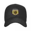 Berets Niemiecki płaszcz baseballowe czapki baseballowe unisex moda słoneczna niemiecka flaga tata regulowany czapkę poliester ciężarówek letnie