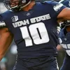 Utah State Aggies College fotbollströjor Logan Bonner Calvin Tyler Jr. Robert Briggs Brian Cobbs Justin McGriff Kyle Van Leeuwen MJ Tafisi Ajani Carter Vaughn 4XL