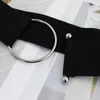 Belts Elastic Belt For Women Dress Decorative Girdle Metal Ring Buckle Lady Design Waistband 5cm Wide Ceinturon De Dames