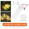 ストリング防水EU/USプラグガーランド8チューブLED Meteor Shower Rain String Light 30cm ICICLE SNOWFALLXMAS装飾