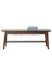 Clothing Storage Dining Table Bench Solid Wood Nordic Minimalist Long Stool Household Light Luxury Bed End Walnut Color Entry Shoe Replacem