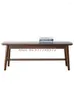 Kledingopslag eettafel bank massief houten Noordse Minimalistische Minimalistische Long Stool Huishoud Licht Luxe Bed End Walnut Color Entry schoen Replacem