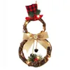 Décorations de Noël a conduit Garland Hanging Home Rattan Wall Door Party Outdoor Shopping Mall Wreath K220909