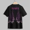 T-shirt da donna Y2K T-shirt oversize Novità Lettera Grunge T-shirt grafiche Donna Estate Drop Shoulder Longline Femme