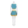 Kvinnors träningsdräkter tar med det på Cosplay Clovers Green Cheerleader Clovers Uniform Cosplay Come Women Halloween Carnival Outfit School Dress Suit T220909