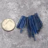 Pendant Necklaces PM27423 Raw Rough Blue Kyanite Point Beads Graduated Healing Crystal Charms Pendants Jewelry Gift