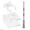 Hooks Wall-Mounted Sword Stand Practical Bracket Laser Display Holder Sturdy Acrylic Lightsaber Hanging Rack House 2022 Decor